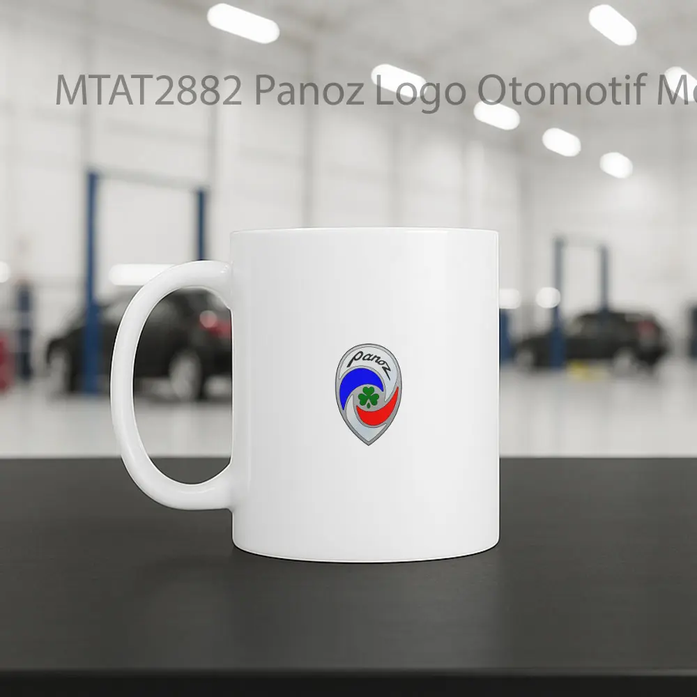 Panoz Logo Otomotif Mug - Sudut 2