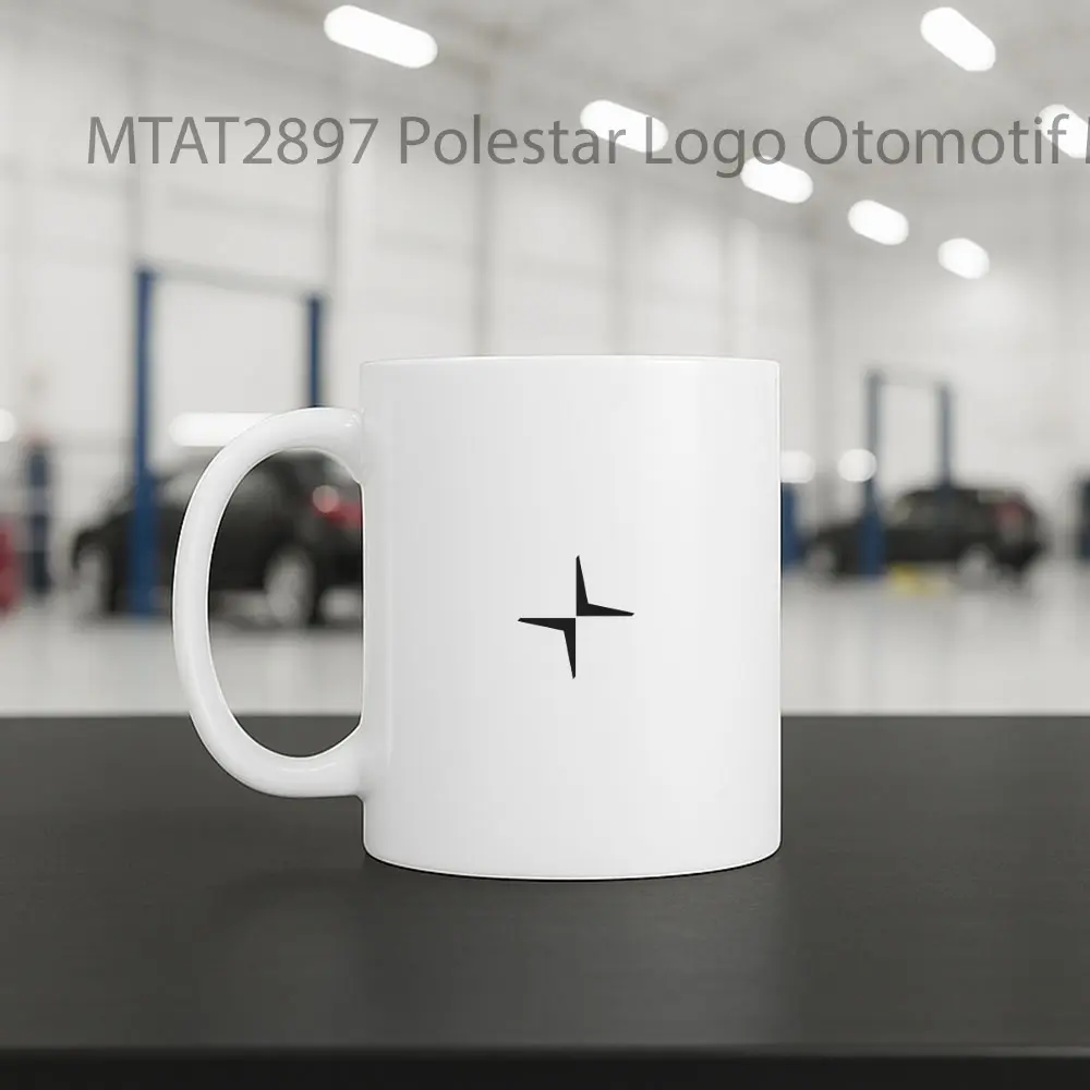 Polestar Logo Otomotif Mug - Sudut 2