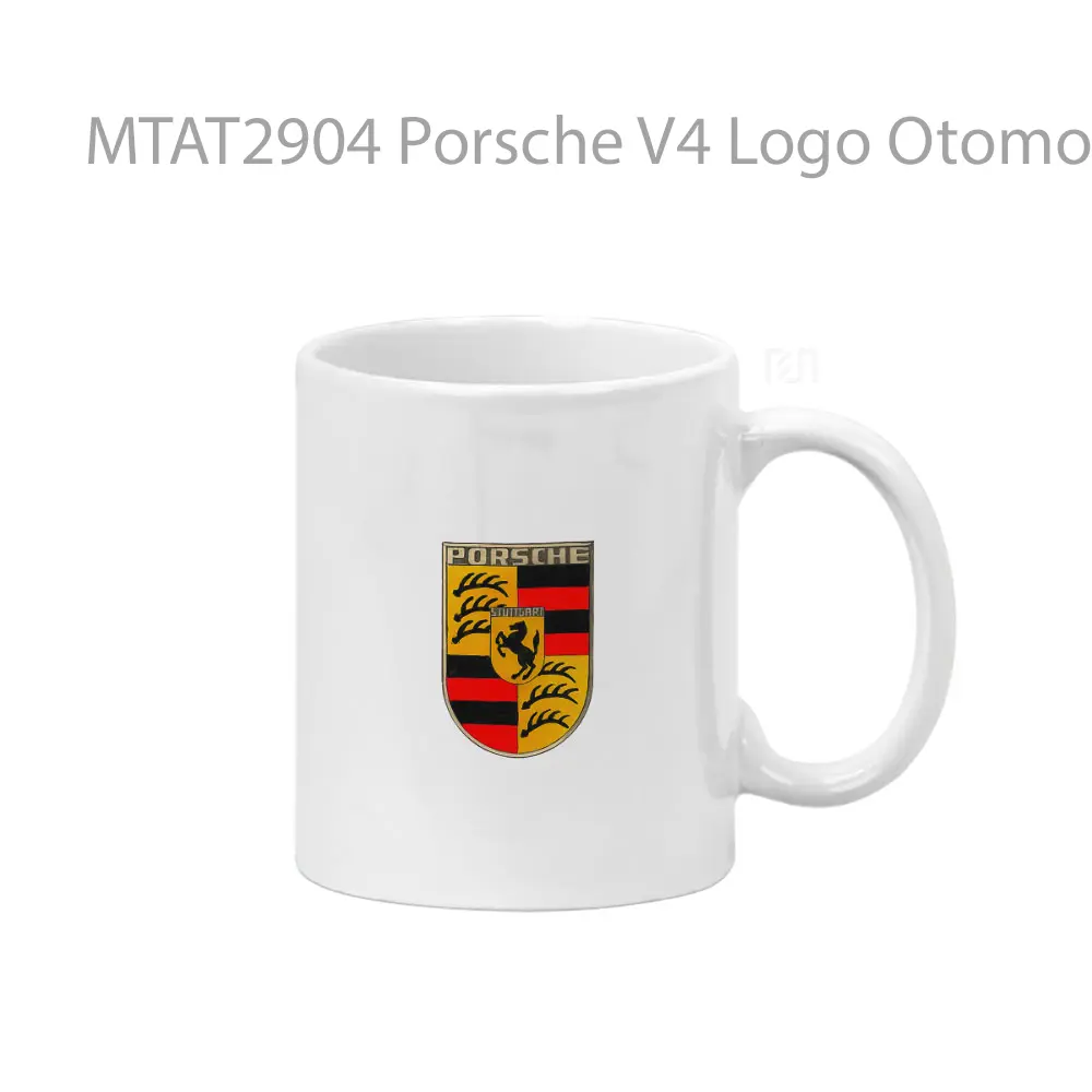 Porsche V4 Logo Otomotif Mug