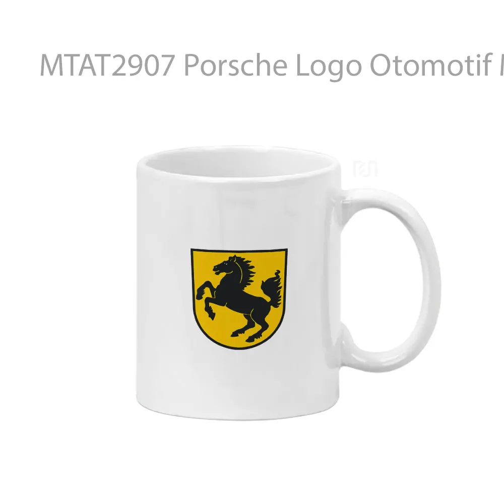 Porsche Logo Otomotif Mug