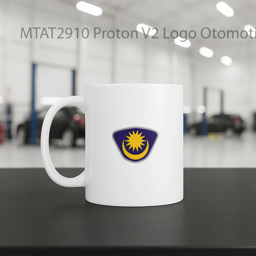 Proton V2 Logo Otomotif Mug - Sudut 2