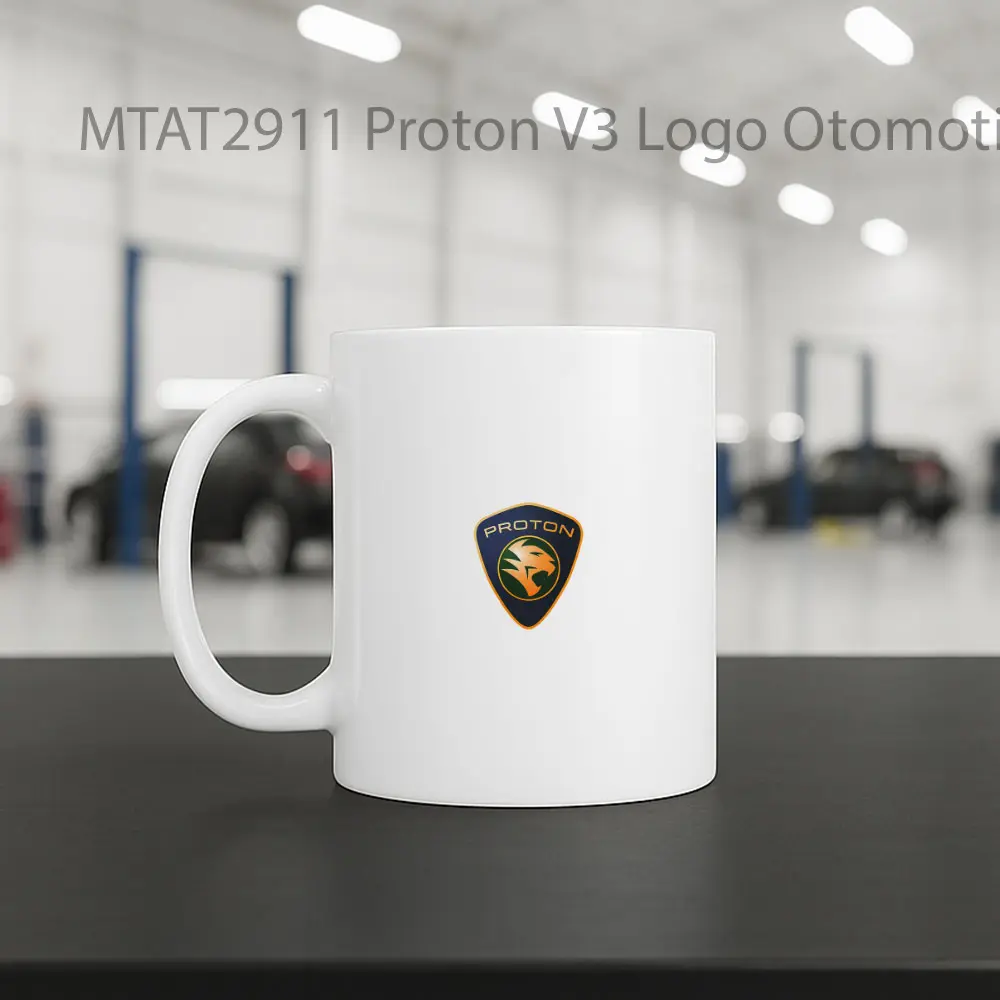 Proton V3 Logo Otomotif Mug - Sudut 2