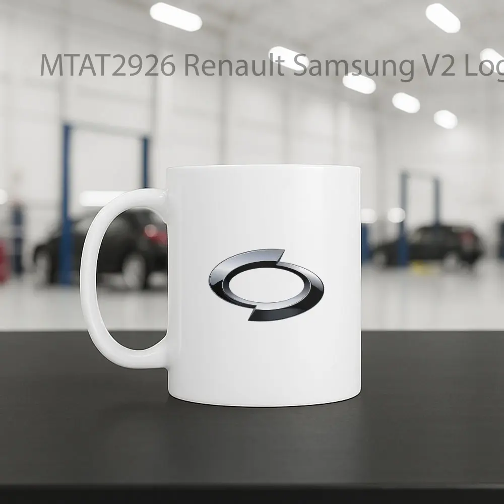 Renault Samsung V2 Logo Otomotif Mug - Sudut 2