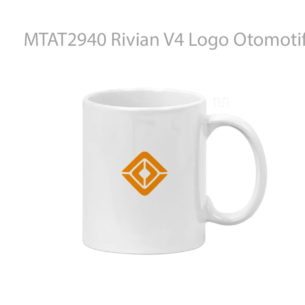 Rivian V4 Logo Otomotif Mug