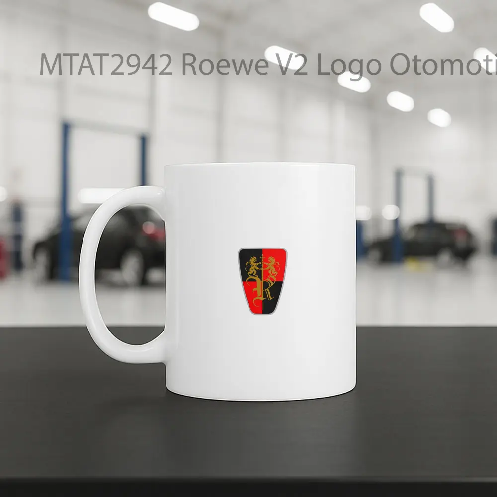 Roewe V2 Logo Otomotif Mug - Sudut 2