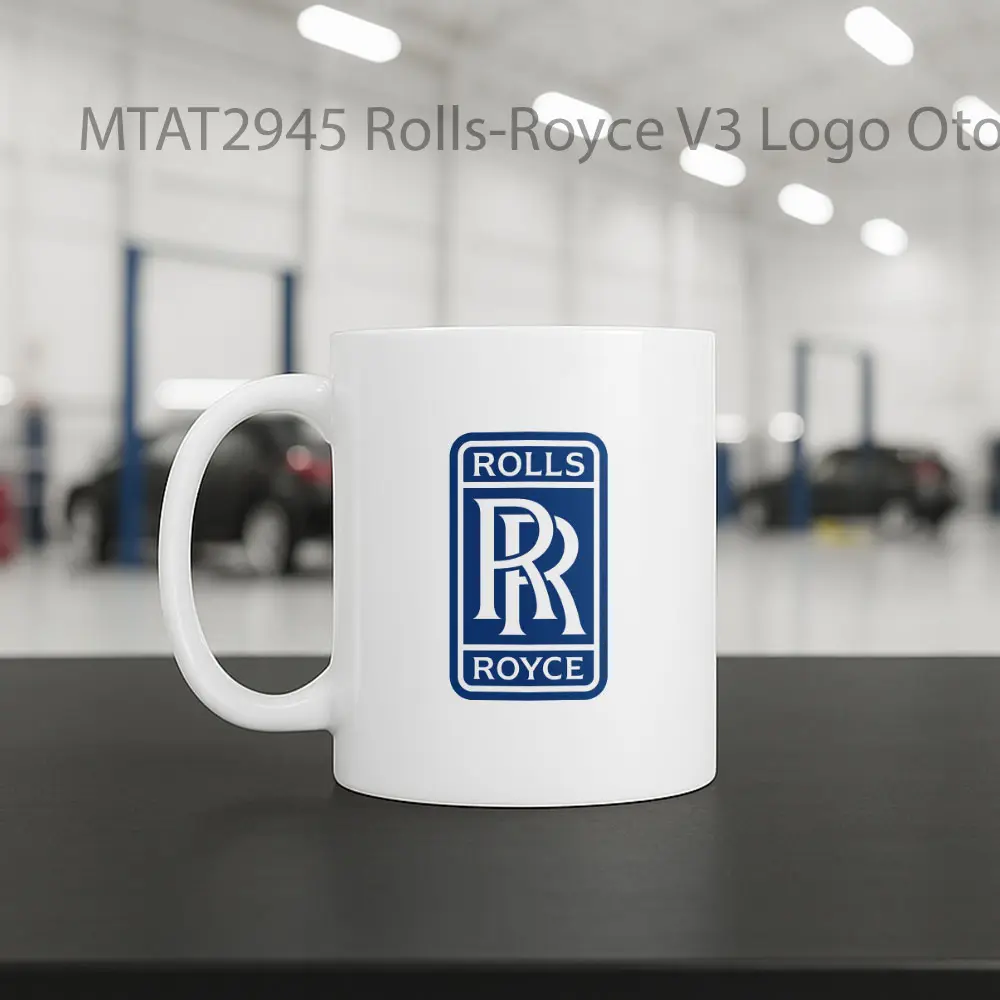 Rolls-Royce V3 Logo Otomotif Mug - Sudut 2