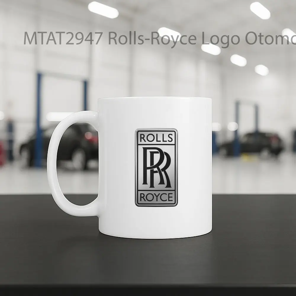 Rolls-Royce Logo Otomotif Mug - Sudut 2