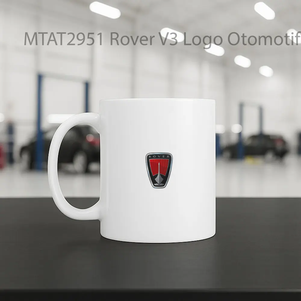 Rover V3 Logo Otomotif Mug - Sudut 2