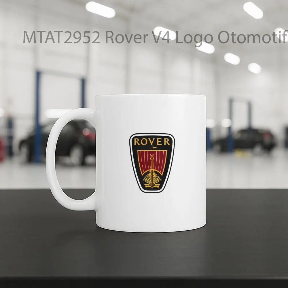 Rover V4 Logo Otomotif Mug - Sudut 2