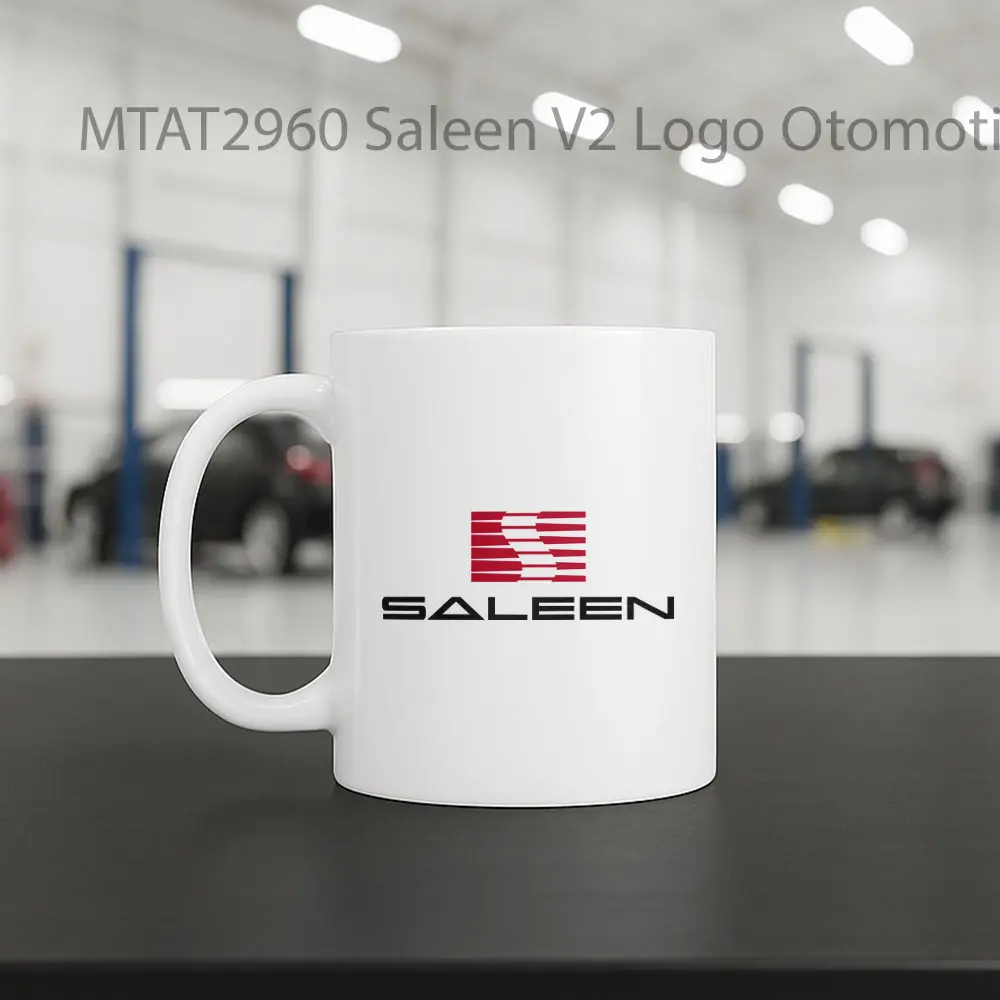 Saleen V2 Logo Otomotif Mug - Sudut 2