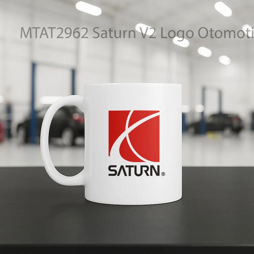 Saturn V2 Logo Otomotif Mug - Sudut 2