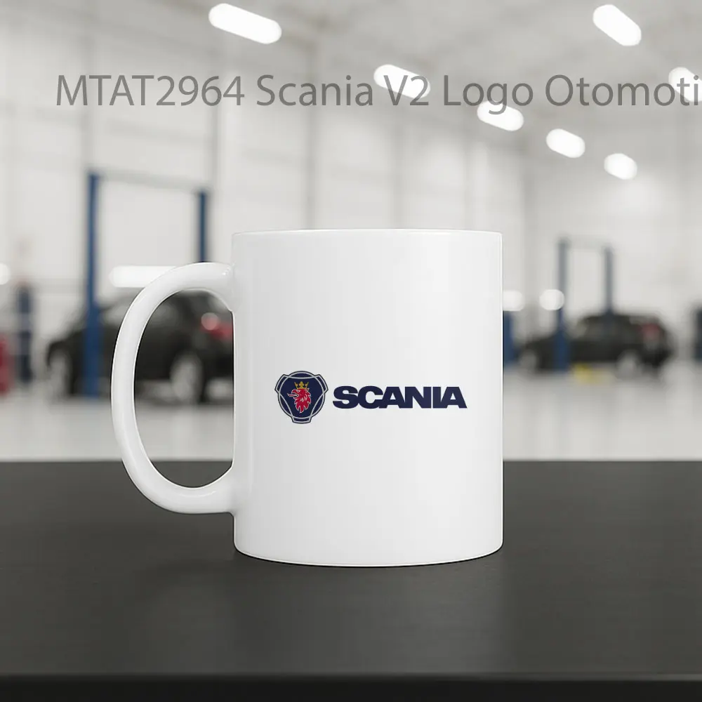 Scania V2 Logo Otomotif Mug - Sudut 2