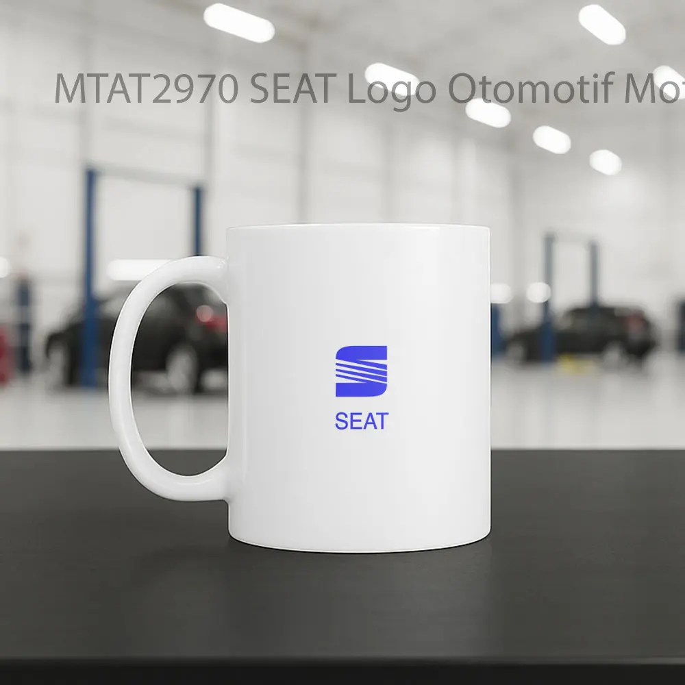 SEAT Logo Otomotif Mug - Sudut 2
