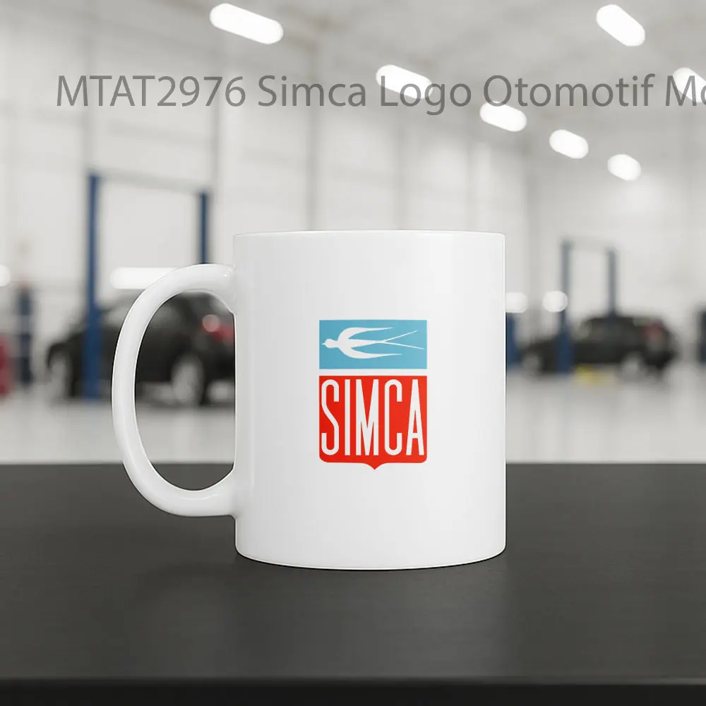 Simca Logo Otomotif Mug - Sudut 2
