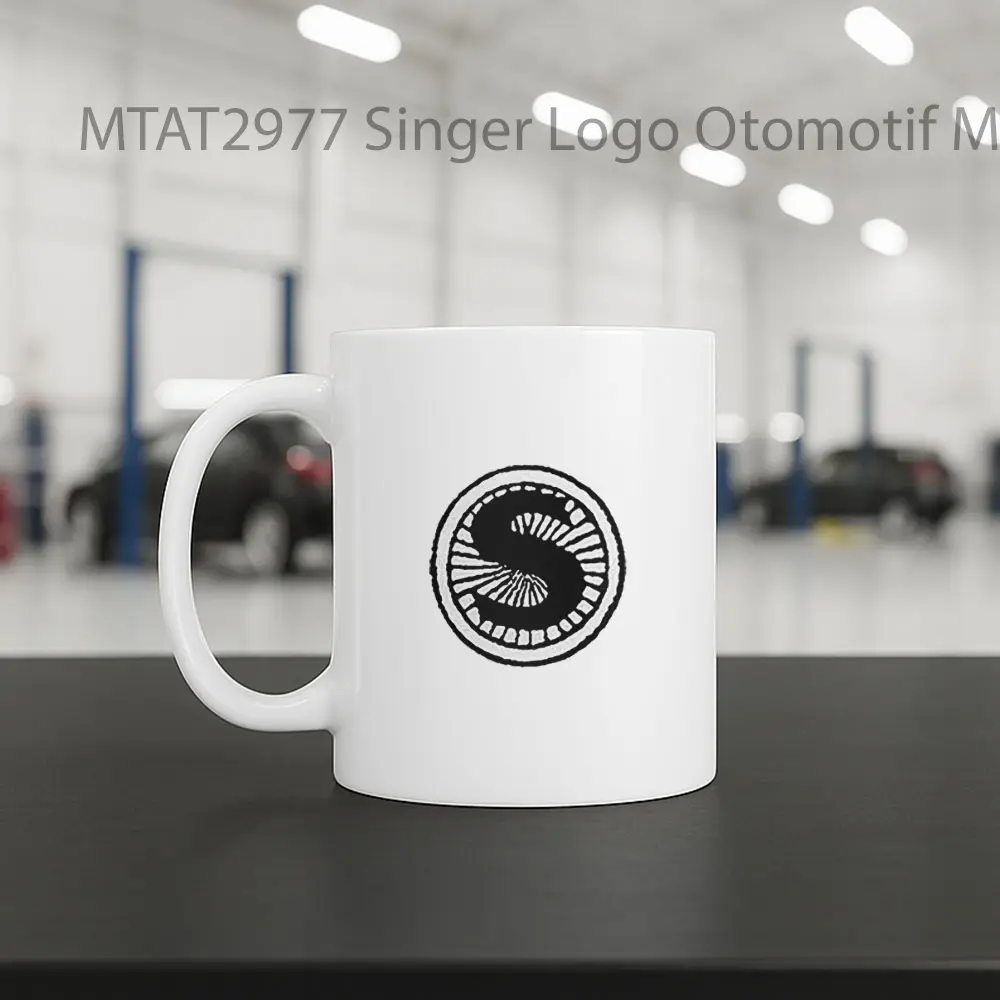 Singer Logo Otomotif Mug - Sudut 2