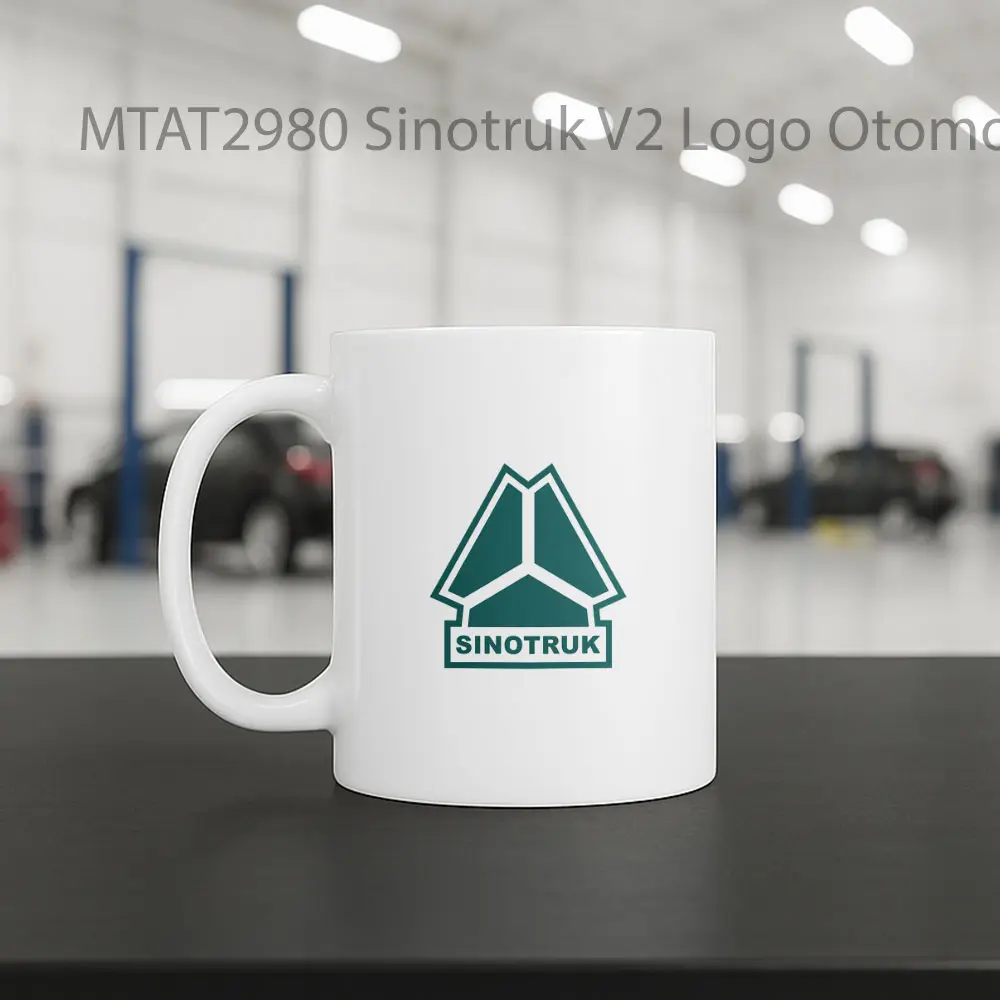 Sinotruk V2 Logo Otomotif Mug - Sudut 2
