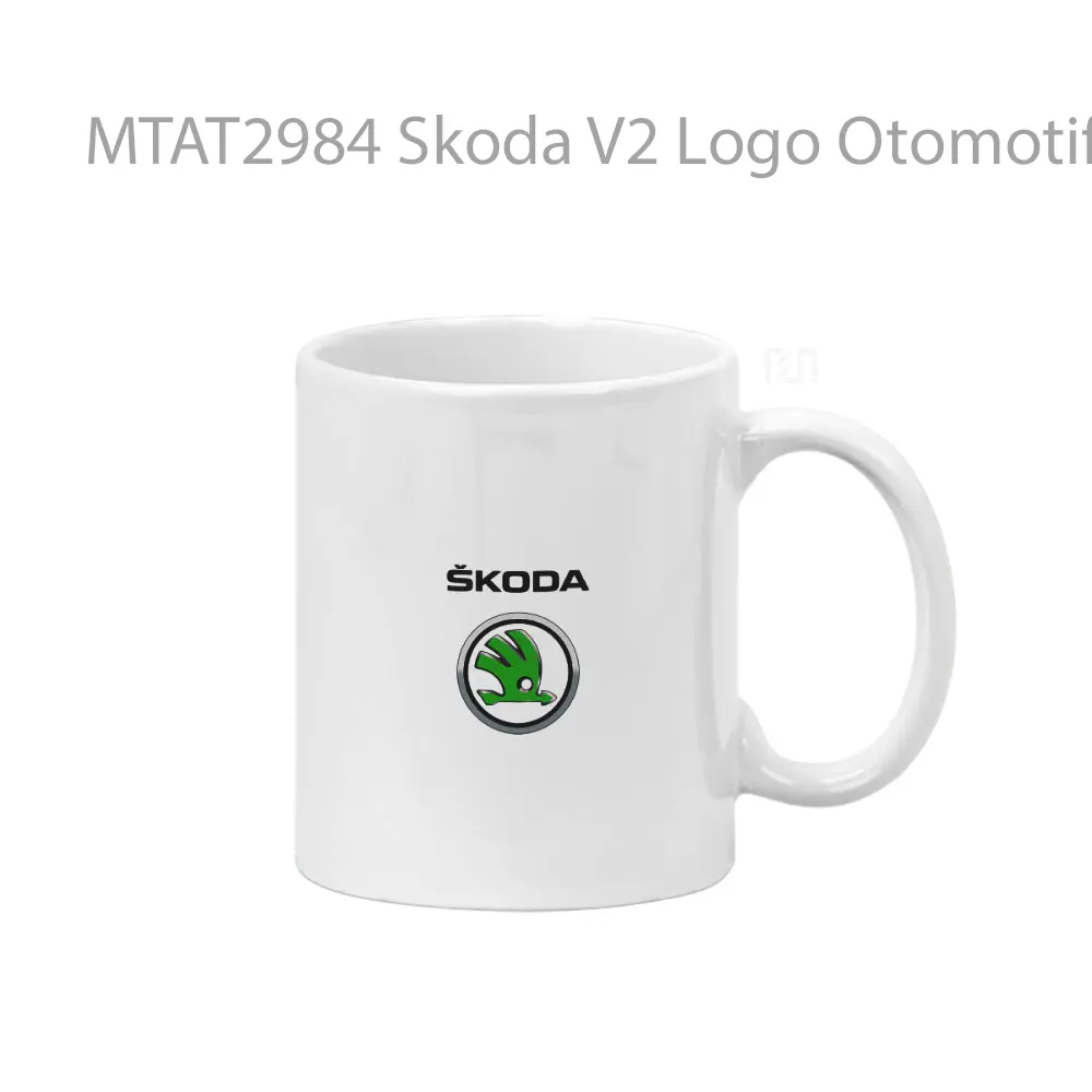 Skoda V2 Logo Otomotif Mug