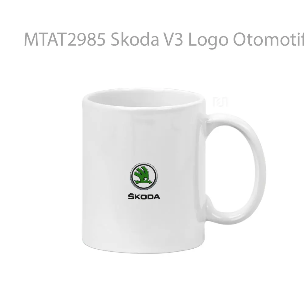 Skoda V3 Logo Otomotif Mug
