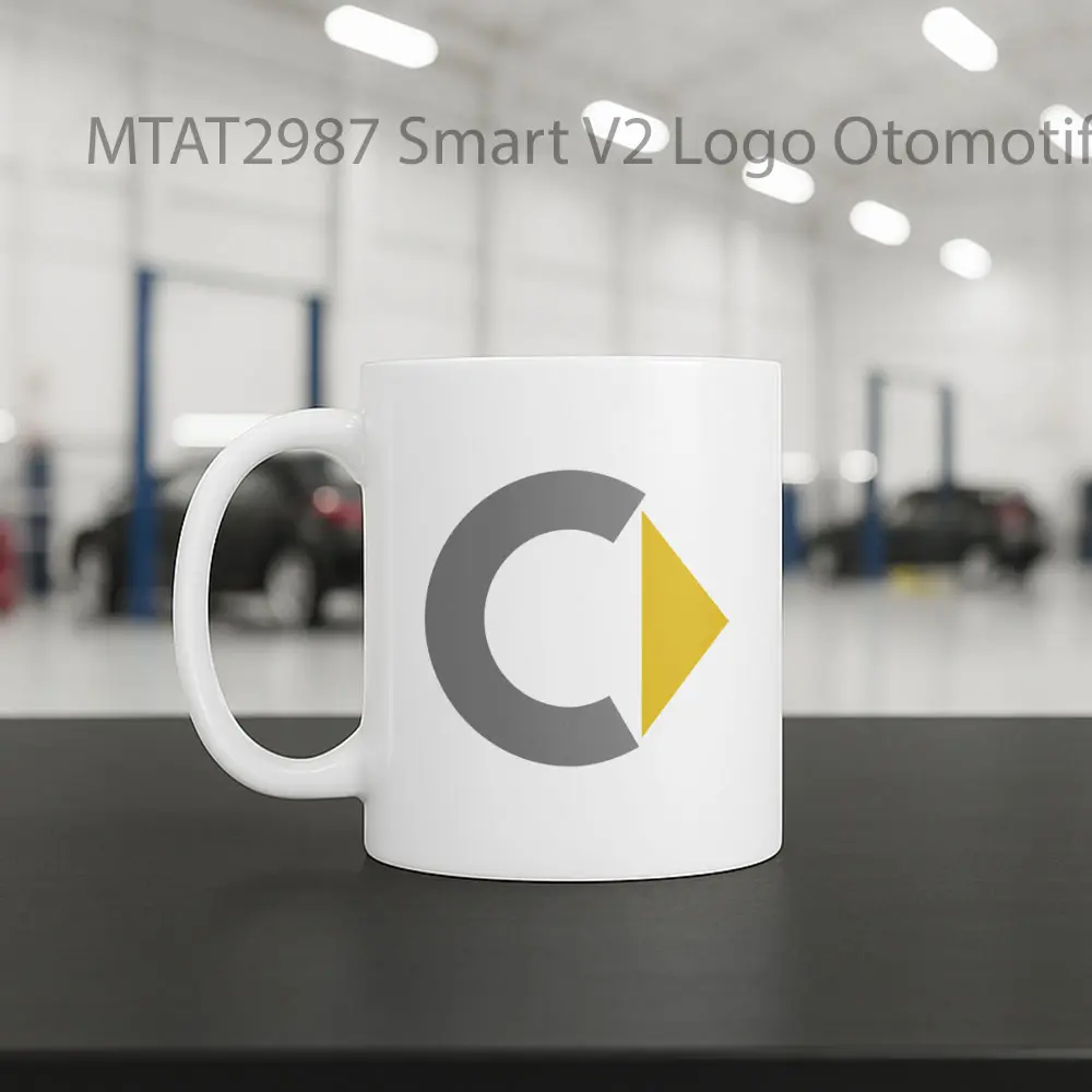 Smart V2 Logo Otomotif Mug - Sudut 2