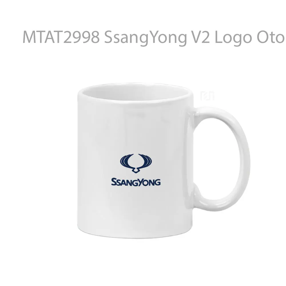 SsangYong V2 Logo Otomotif Mug