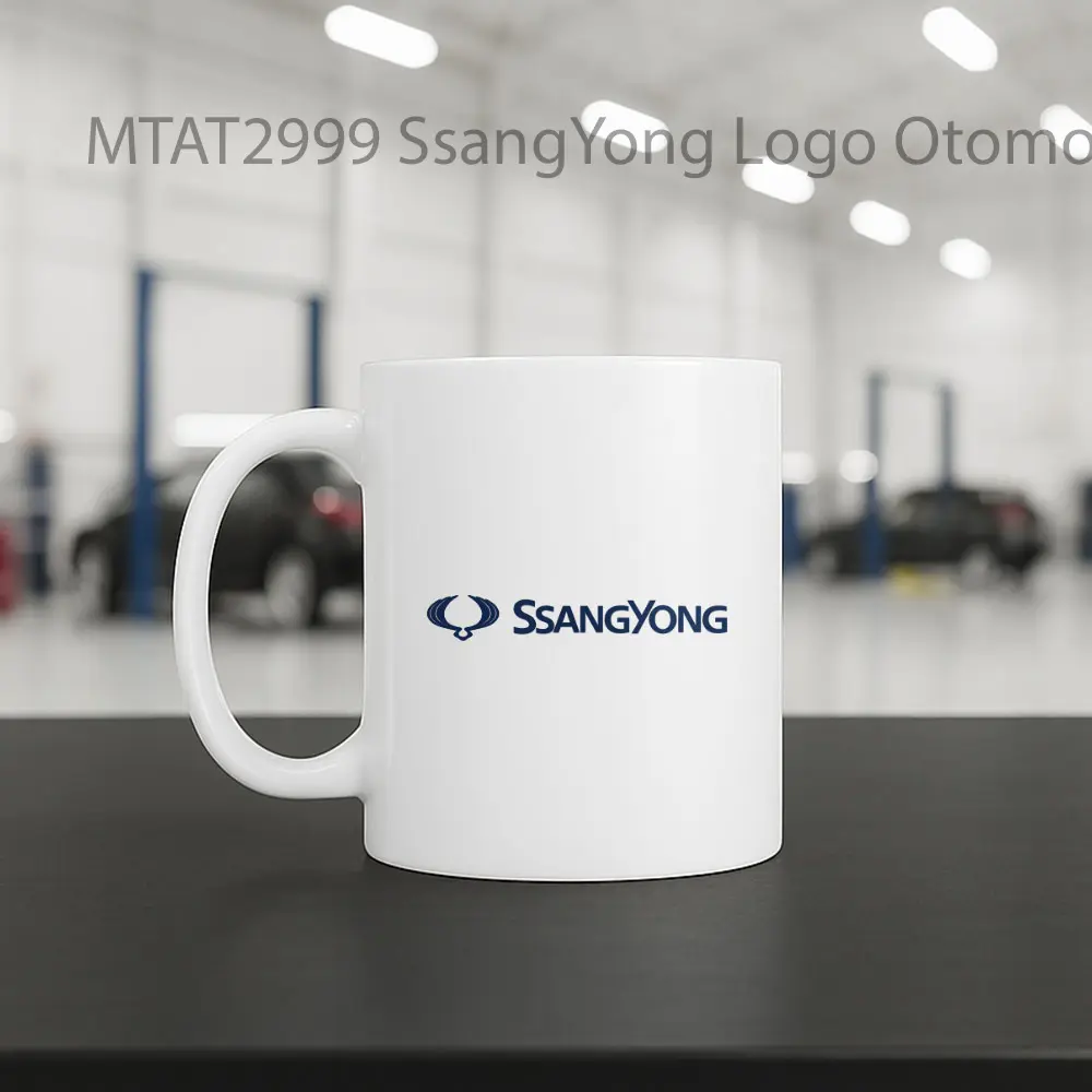 SsangYong Logo Otomotif Mug - Sudut 2