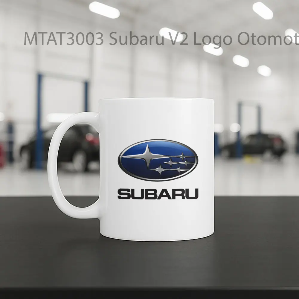 Subaru V2 Logo Otomotif Mug - Sudut 2