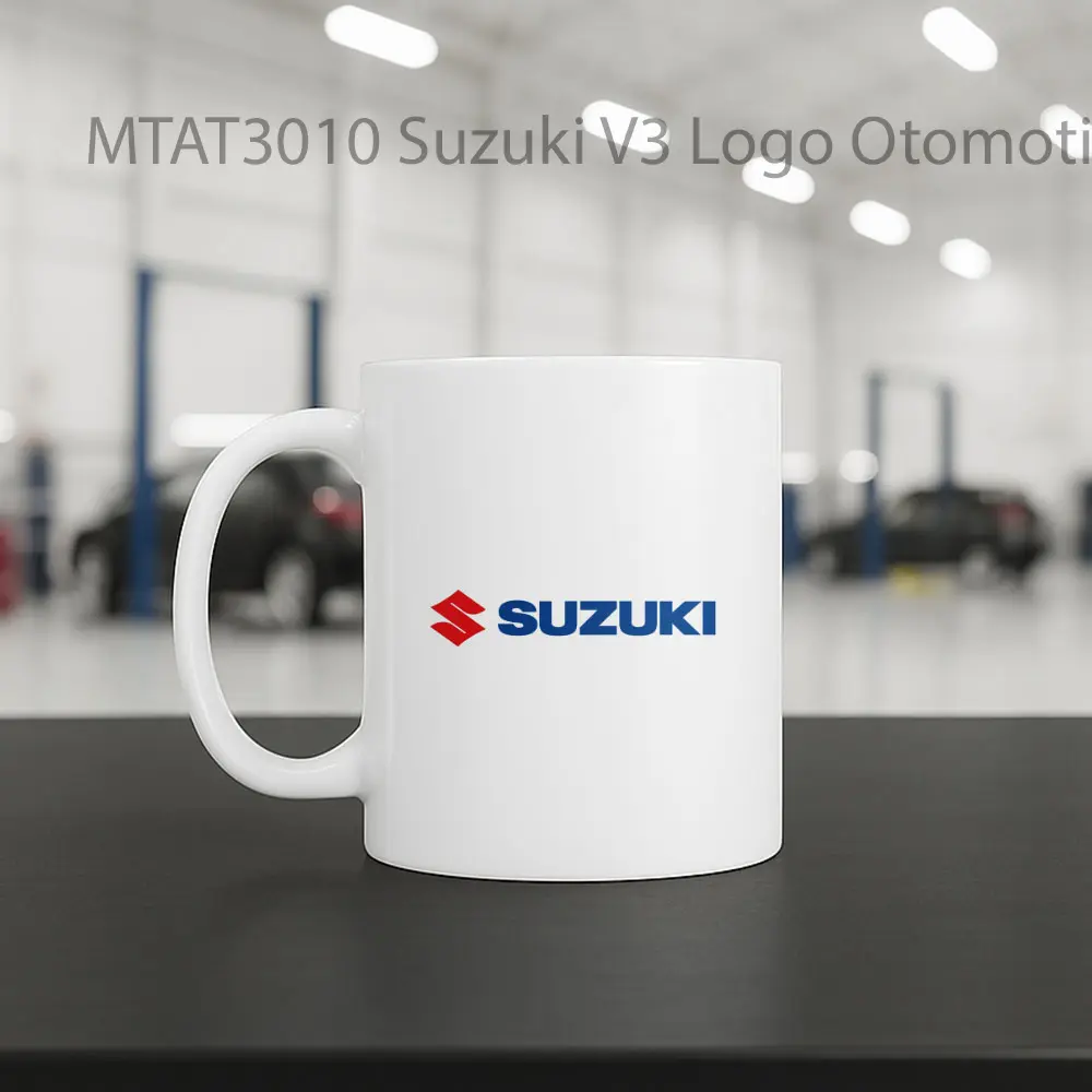 Suzuki V3 Logo Otomotif Mug - Sudut 2