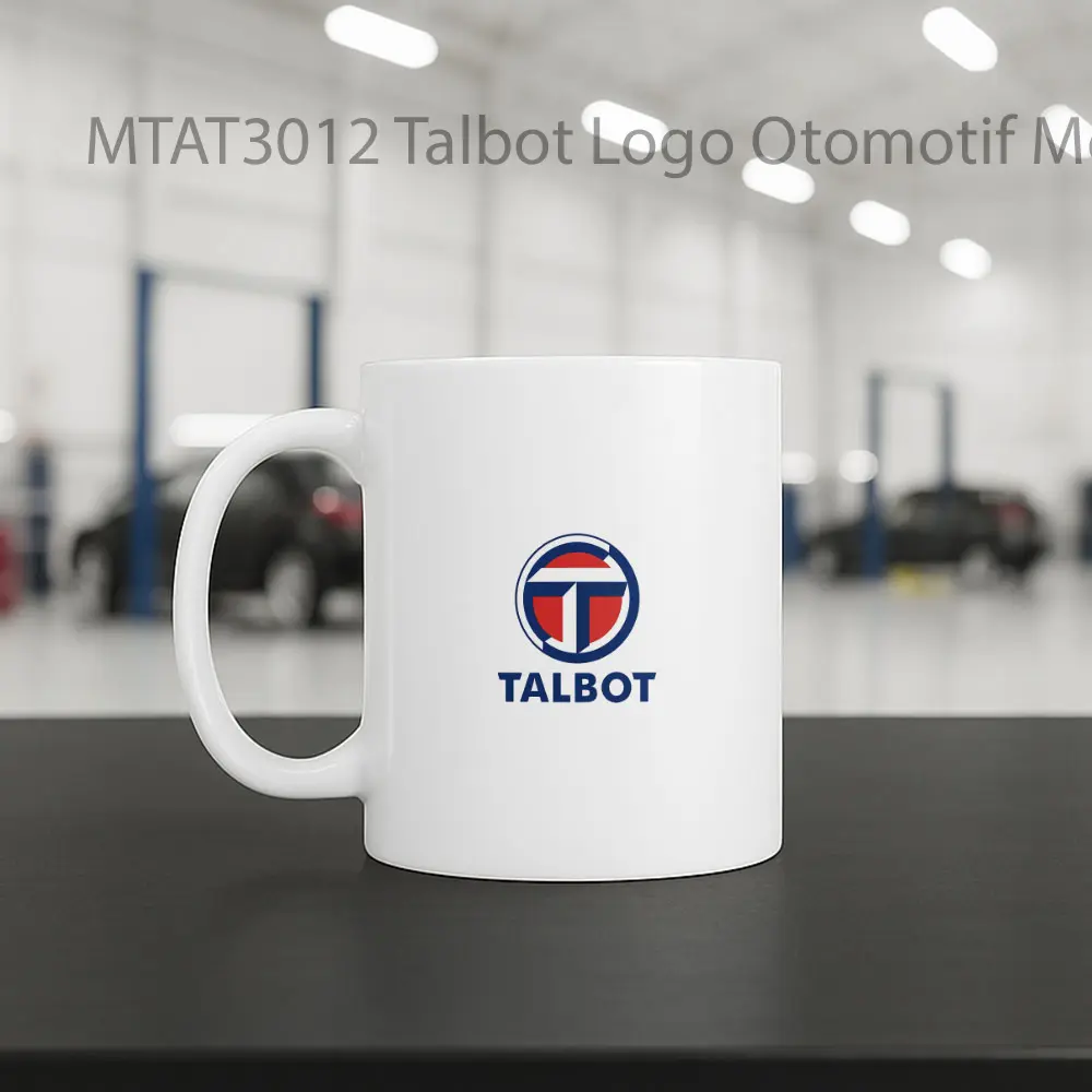 Talbot Logo Otomotif Mug - Sudut 2