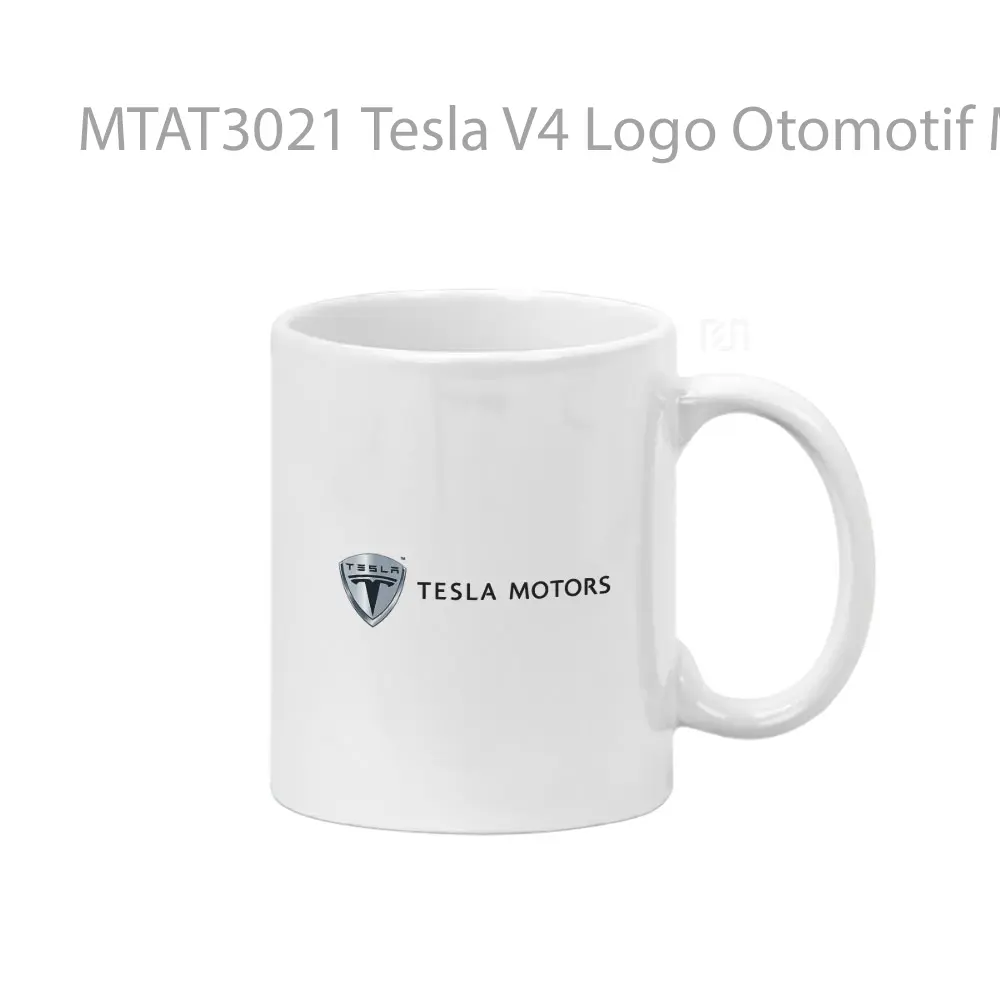 Tesla V4 Logo Otomotif Mug