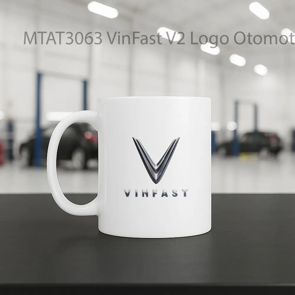 VinFast V2 Logo Otomotif Mug - Sudut 2