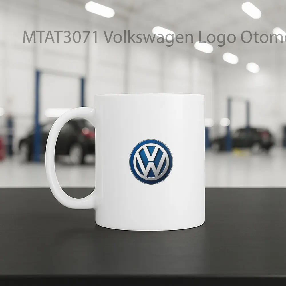 Volkswagen Logo Otomotif Mug - Sudut 2