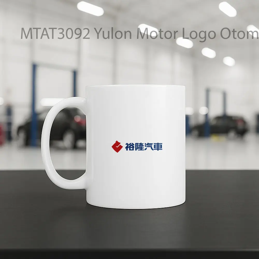 Yulon Motor Logo Otomotif Mug - Sudut 2