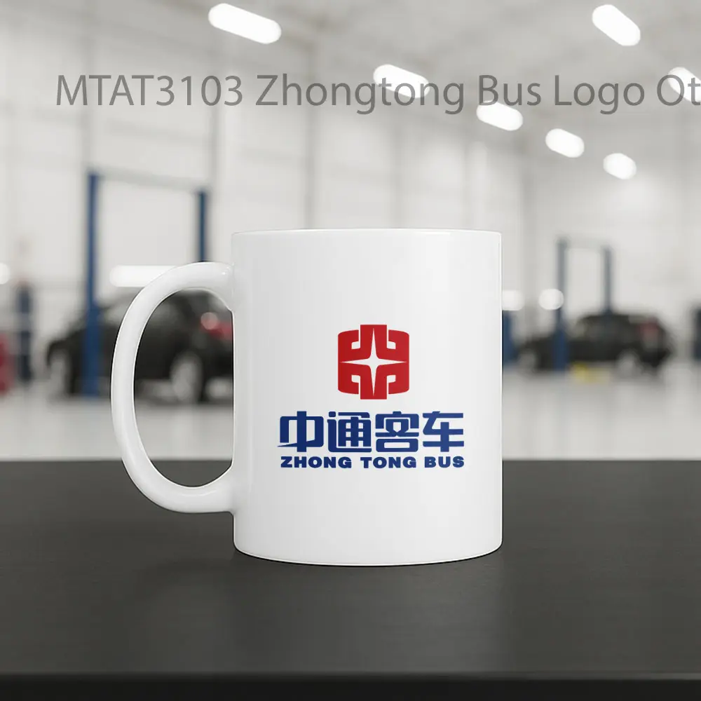 Zhongtong Bus Logo Otomotif Mug - Sudut 2