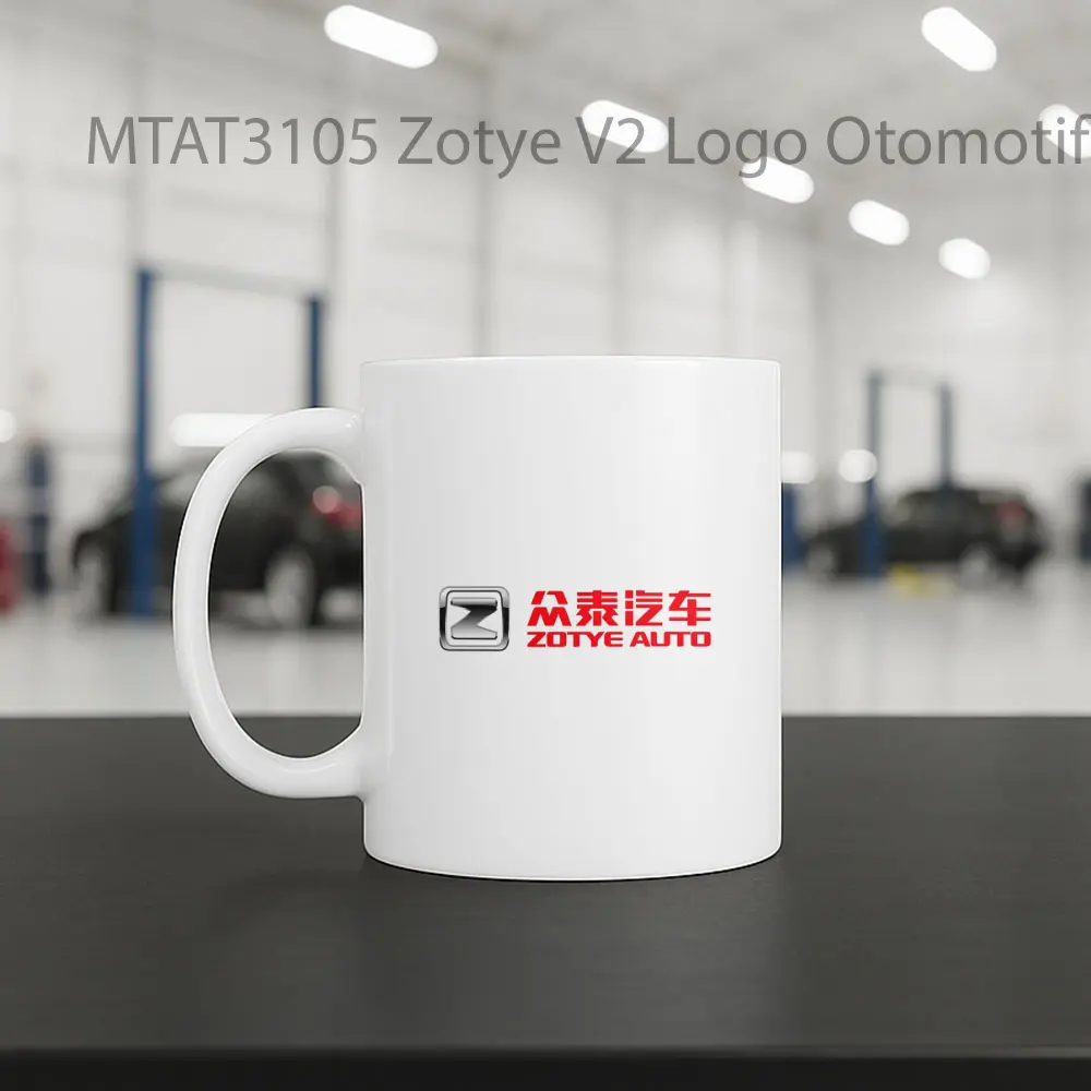 Zotye V2 Logo Otomotif Mug - Sudut 2