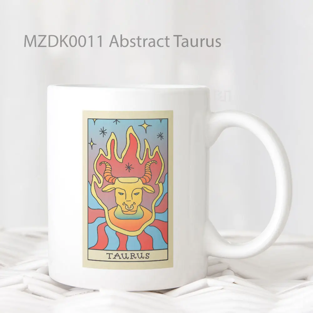 Abstract Taurus Zodiak Mug