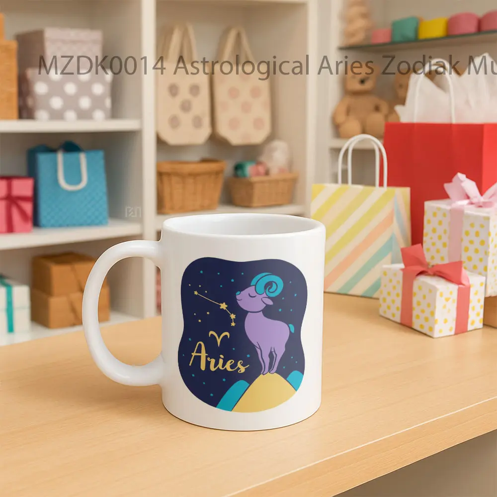 Astrological Aries Zodiak Mug - Sudut 2