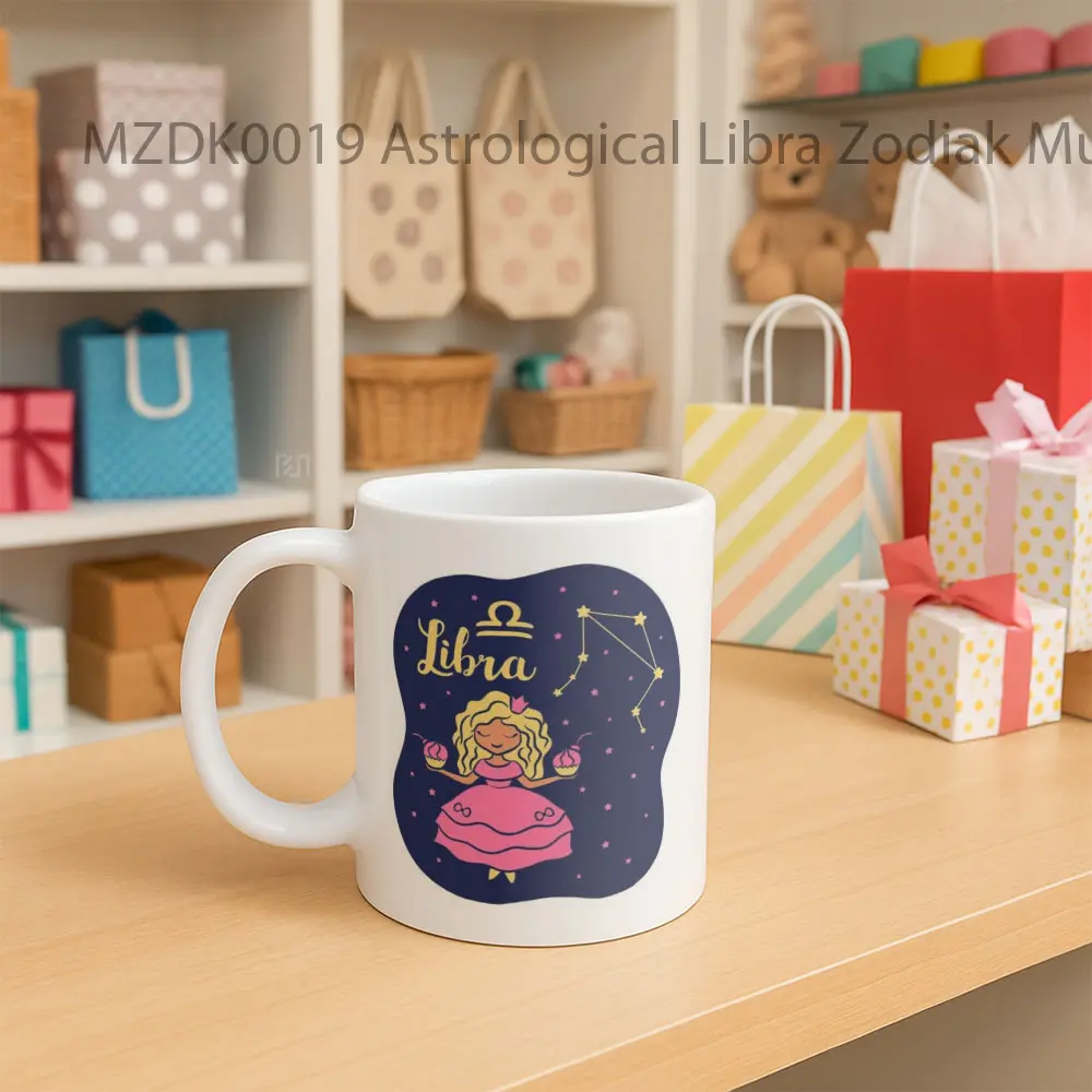 Astrological Libra Zodiak Mug - Sudut 2