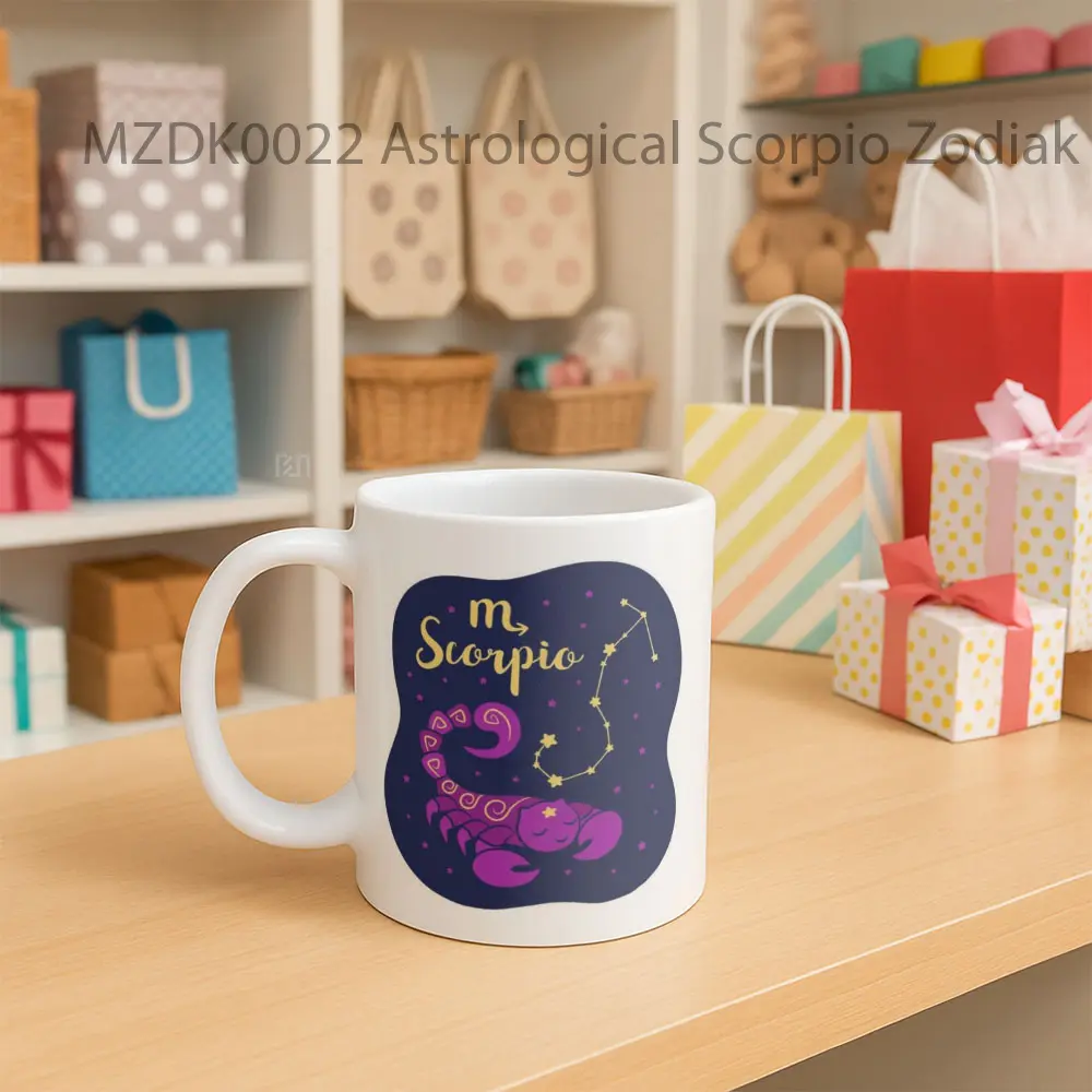 Astrological Scorpio Zodiak Mug - Sudut 2