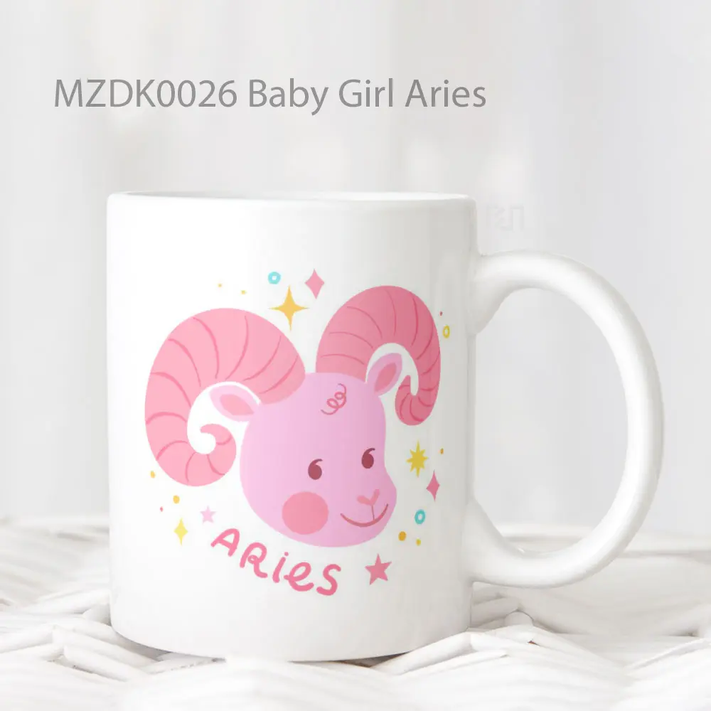 Baby Girl Aries Zodiak Mug