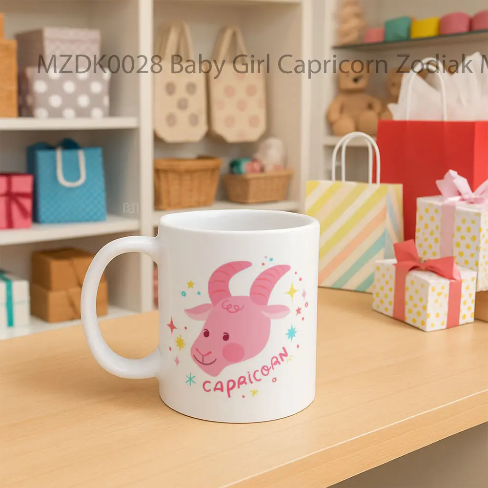 Baby Girl Capricorn Zodiak Mug - Sudut 2