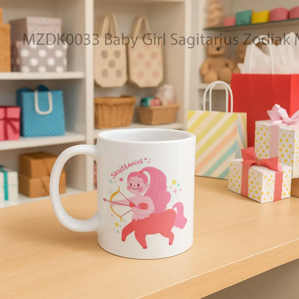 Baby Girl Sagitarius Zodiak Mug - Sudut 2