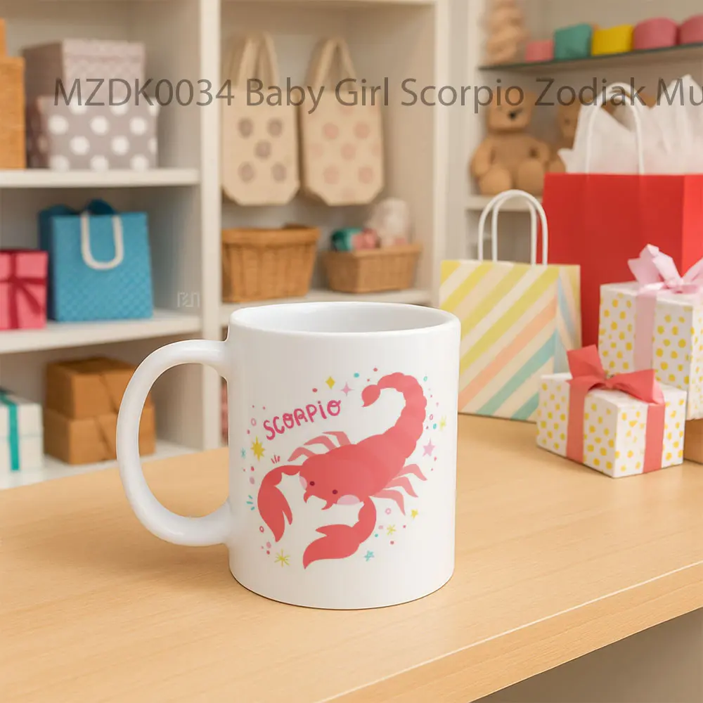 Baby Girl Scorpio Zodiak Mug - Sudut 2