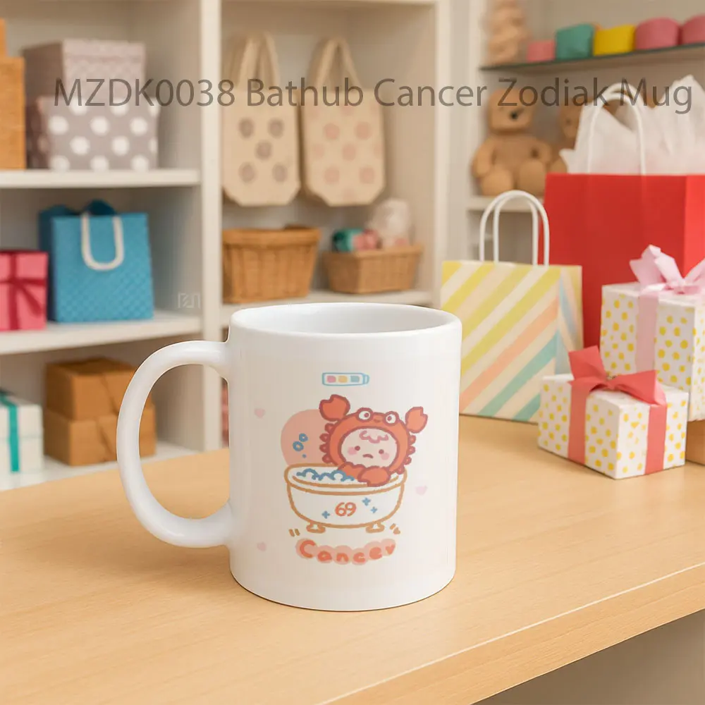 Bathub Cancer Zodiak Mug - Sudut 2