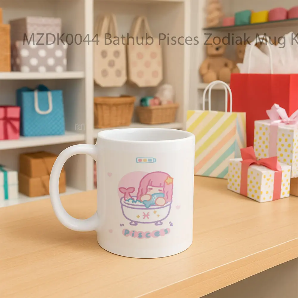 Bathub Pisces Zodiak Mug - Sudut 2