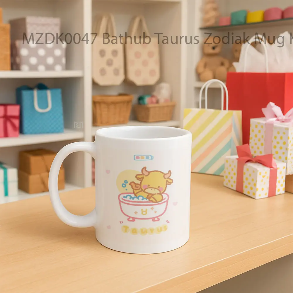 Bathub Taurus Zodiak Mug - Sudut 2