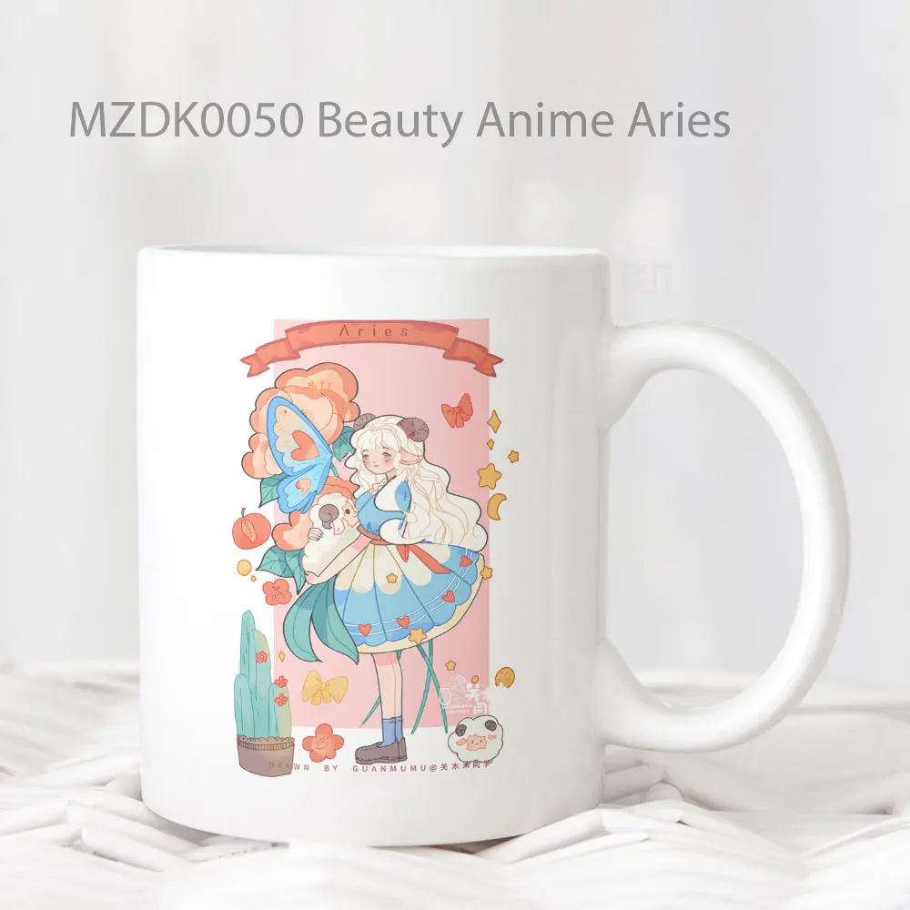 Beauty Anime Aries Zodiak Mug
