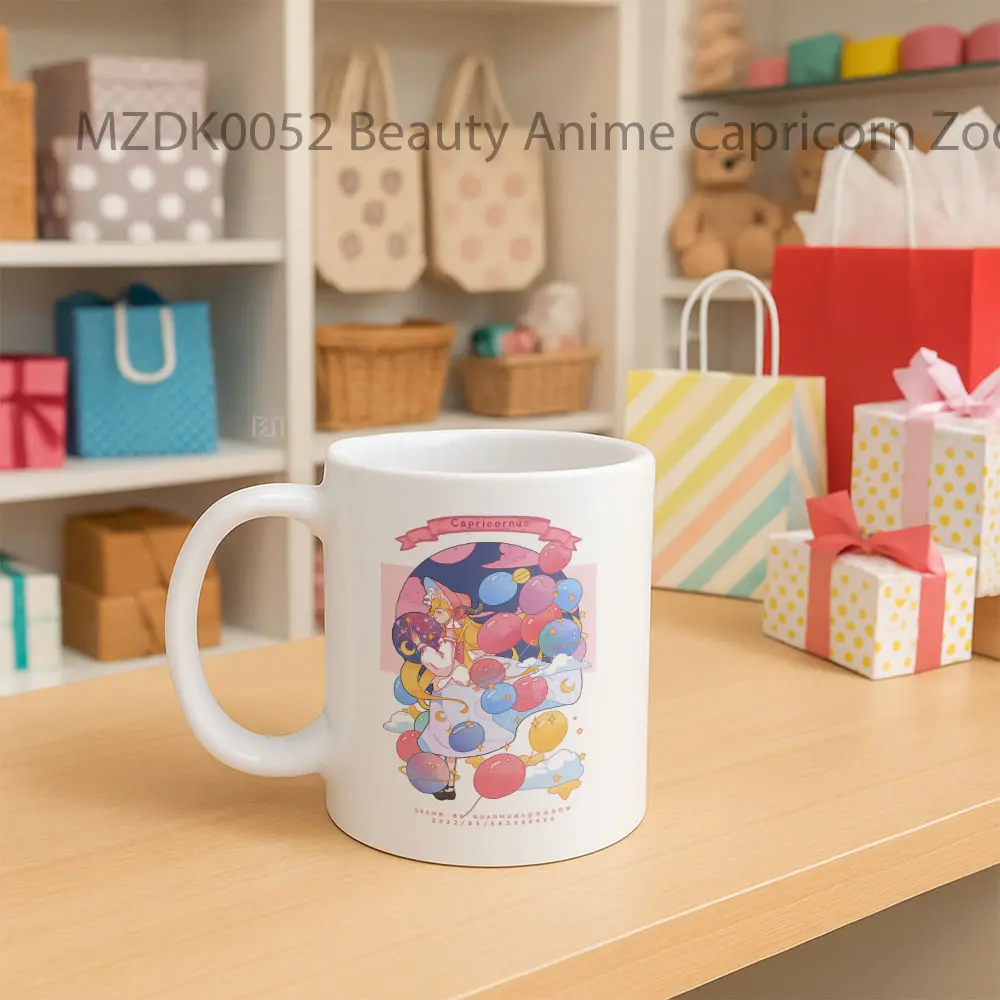 Beauty Anime Capricorn Zodiak Mug - Sudut 2