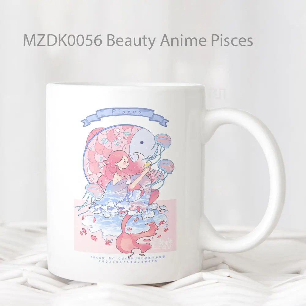 Beauty Anime Pisces Zodiak Mug