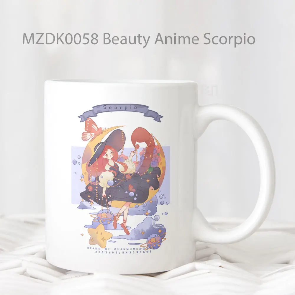 Beauty Anime Scorpio Zodiak Mug