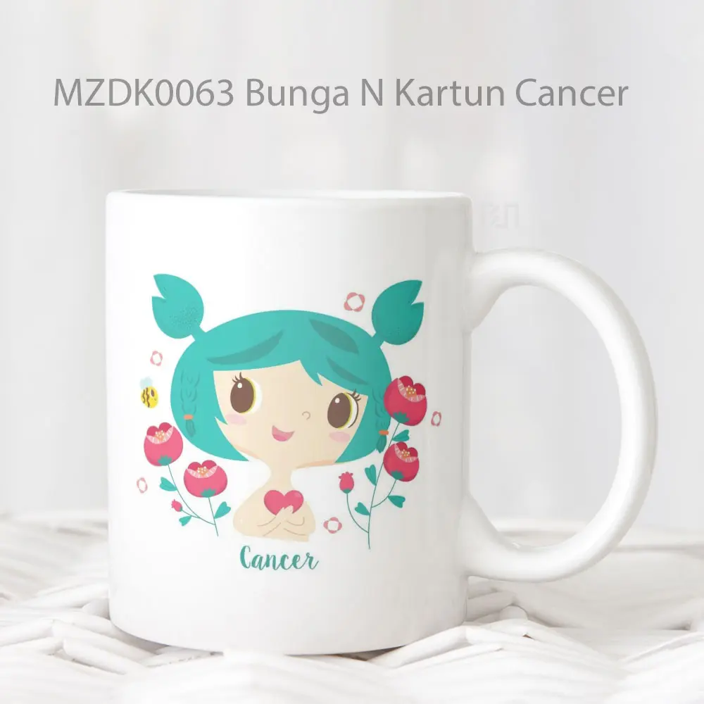 Bunga N Kartun Cancer Zodiak Mug
